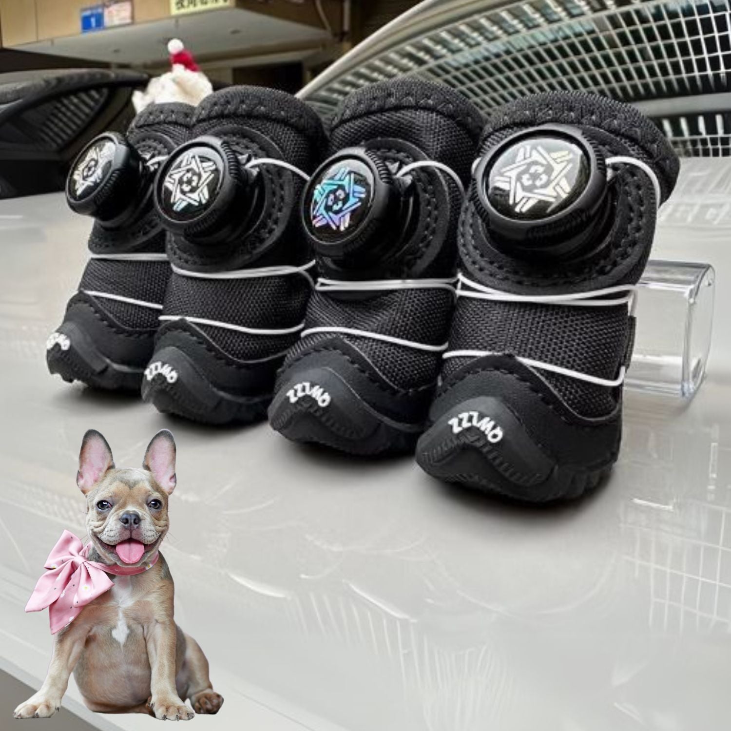 French Bulldog Winter Fashion Boots for Dog Moms & Dads-fadou