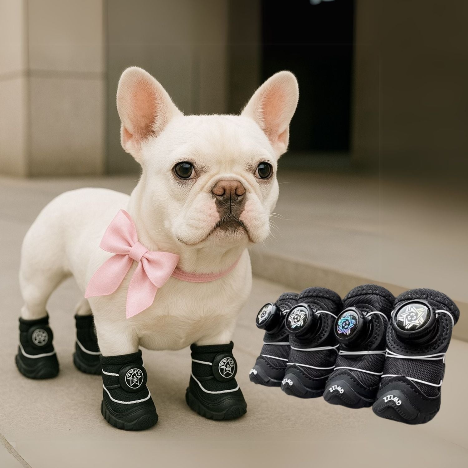 French Bulldog Winter Fashion Boots for Dog Moms & Dads-fadou