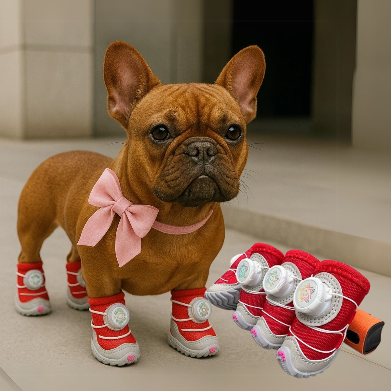 French Bulldog Winter Fashion Boots for Dog Moms & Dads-fadou