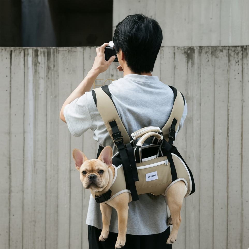 French Bulldog Soft Dog Transport for Outdoor Adventures-fadou