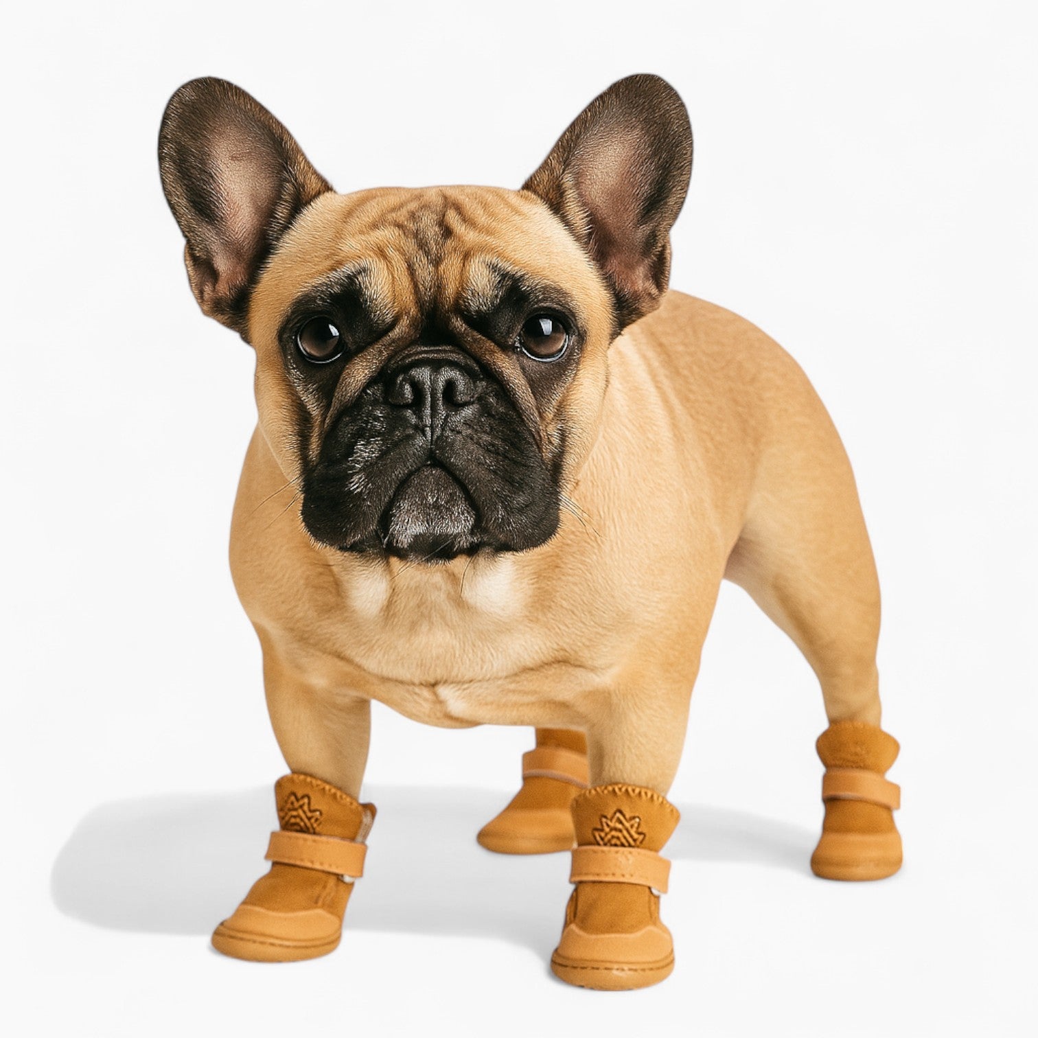 French Bulldog Cozy Leather Boots for Frenchie Enthusiasts-fadou