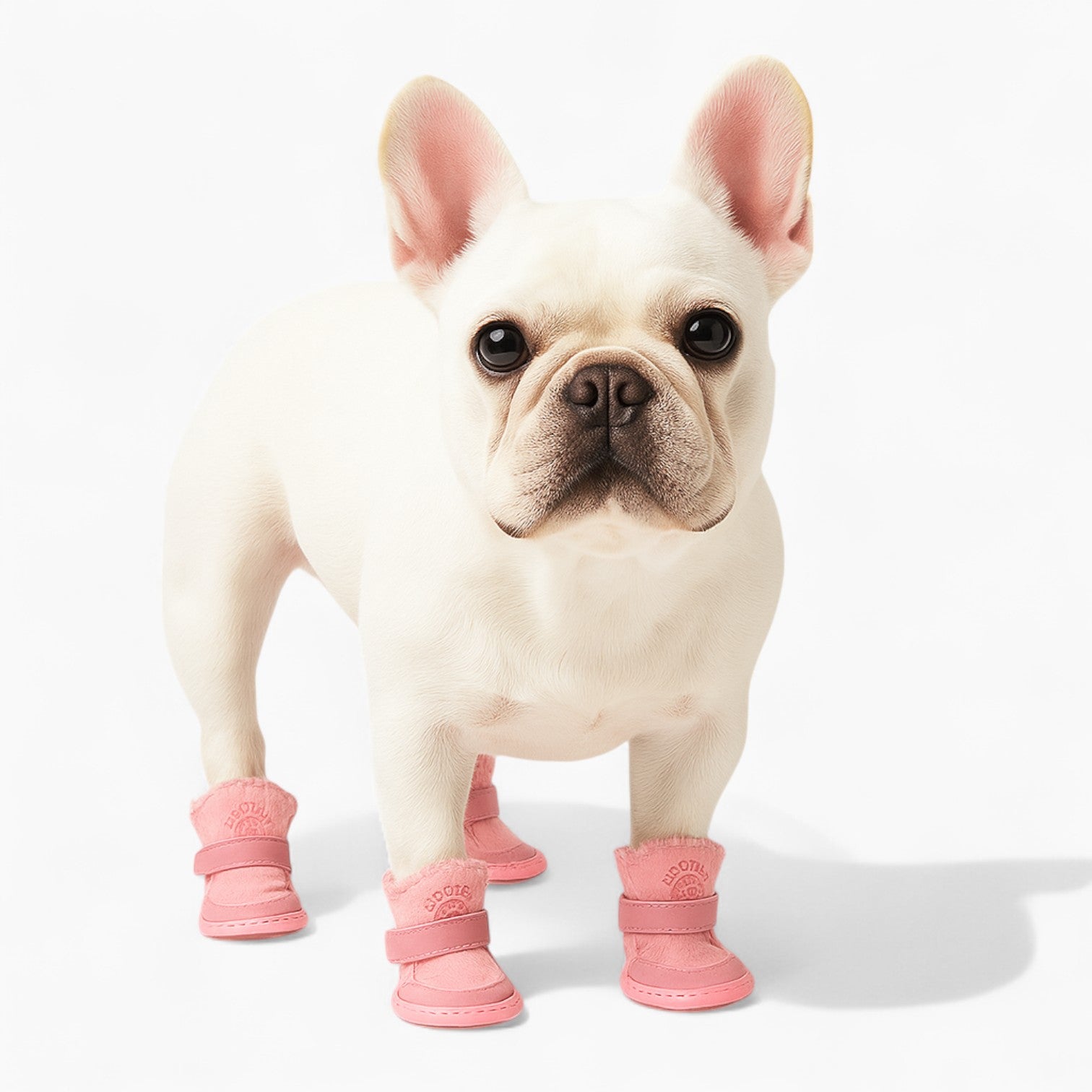French Bulldog Cozy Leather Boots for Frenchie Enthusiasts-fadou