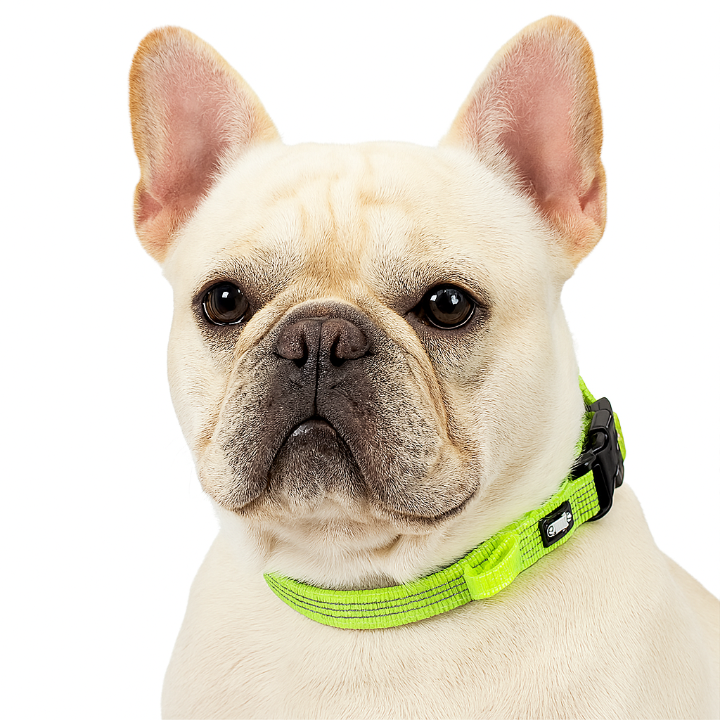 French Bulldog Adjustable Adjustable Collar for Cozy Nights-fadou
