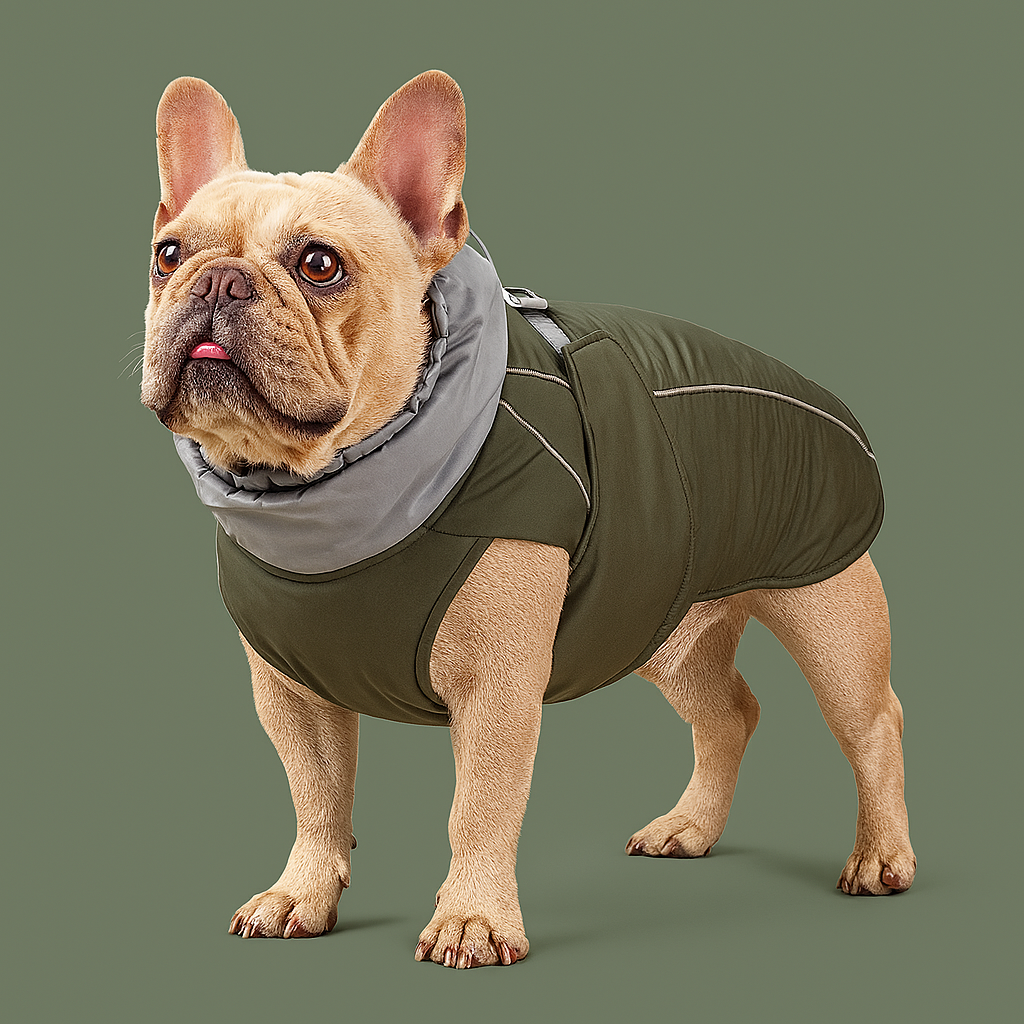 French Bulldog Waterproof Dog Coat for Outdoor Adventures-fadou