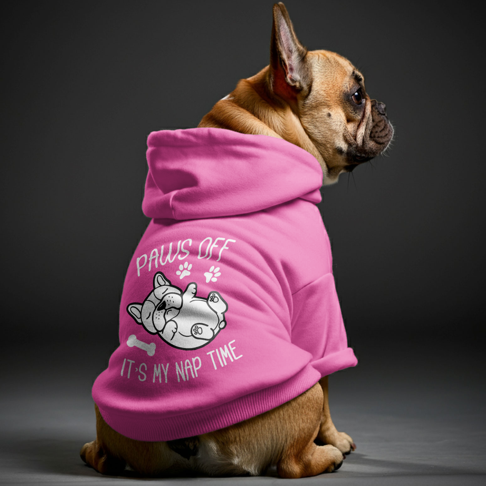 Paws French Bulldog Cozy Hoodie for Brachycephalic Dogs-fadou