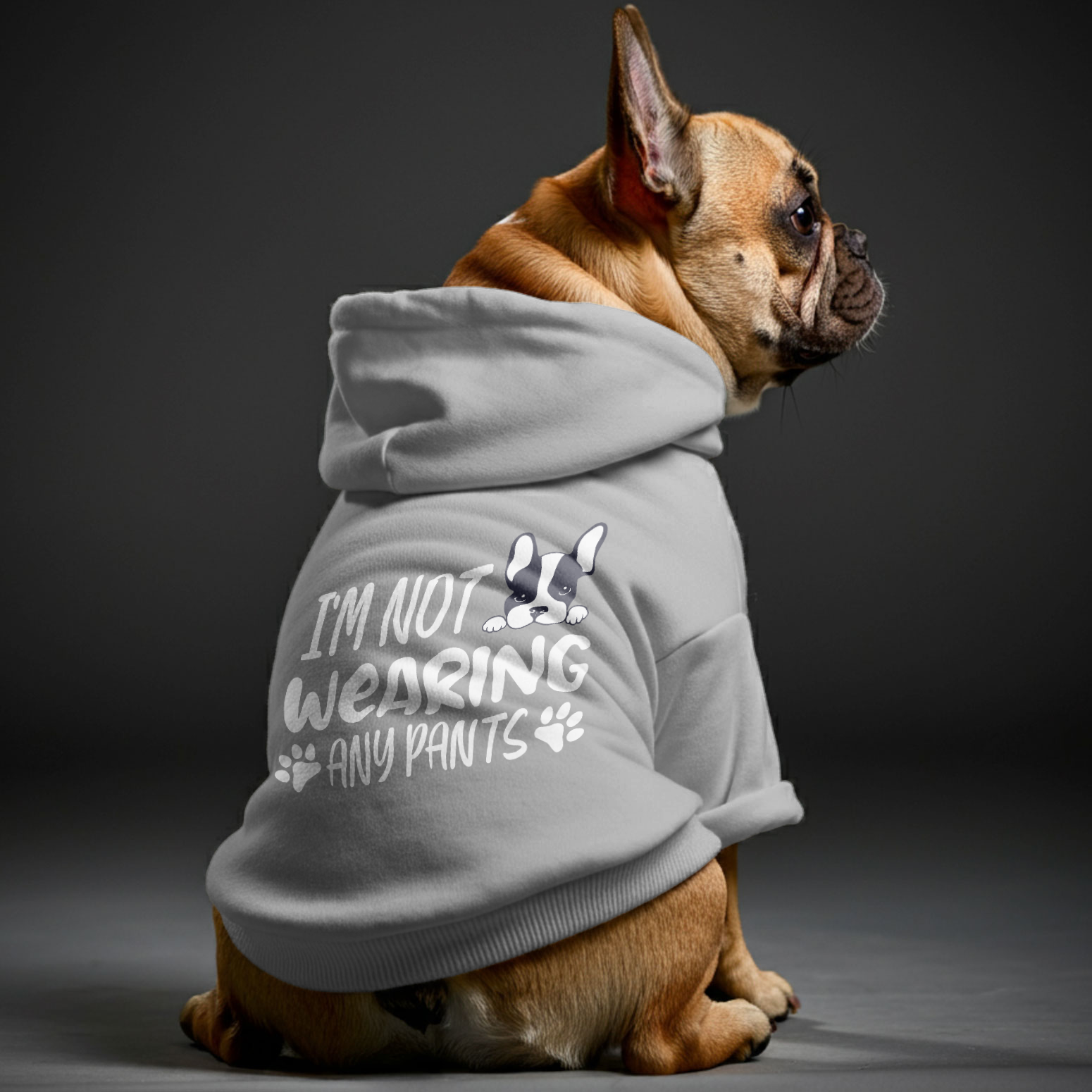 French Bulldog Stylish Fleece Hoodie for Travel Comfort-fadou