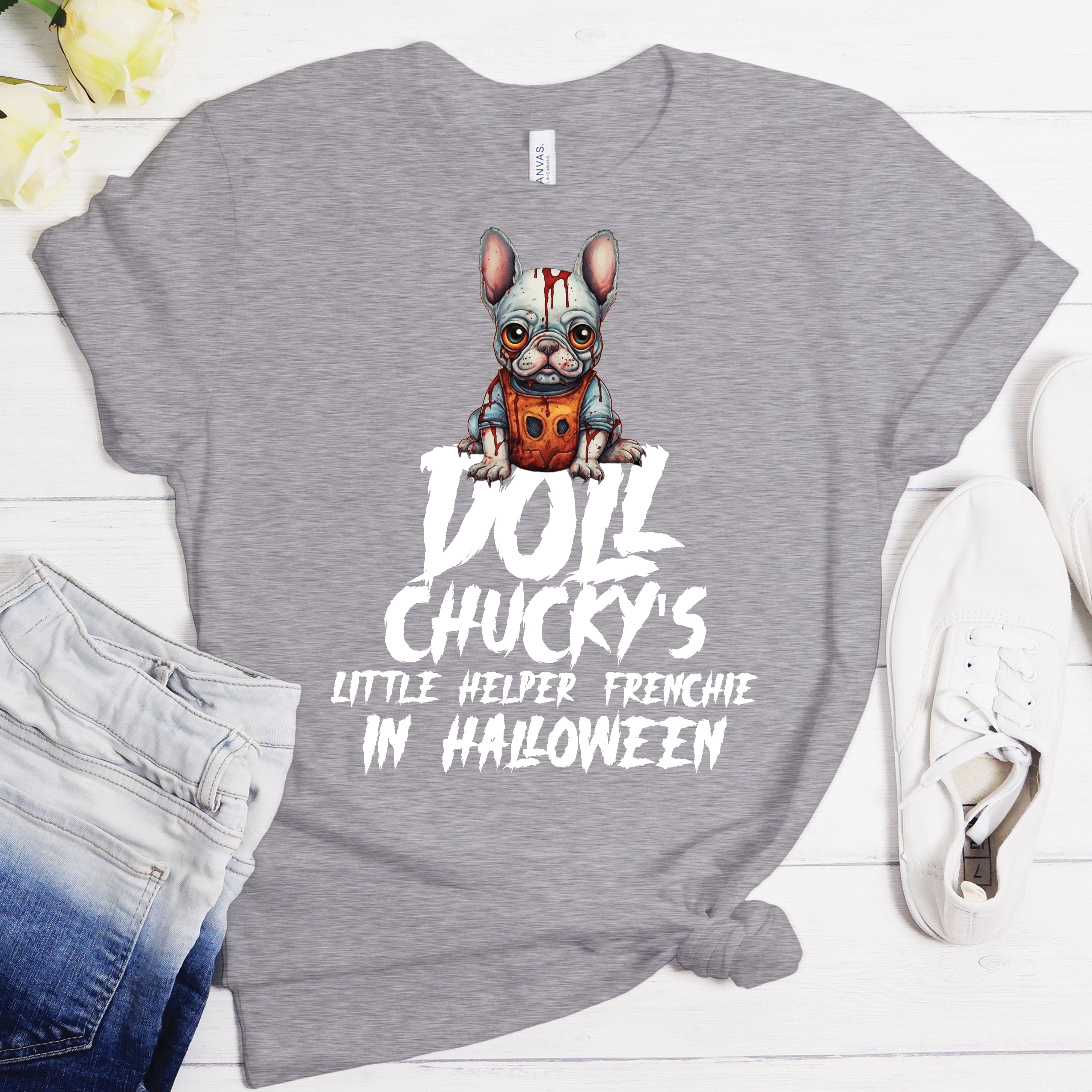 Frenchie's Chucky Adventure - Unisex T-Shirt for Frenchie Fans-fadou