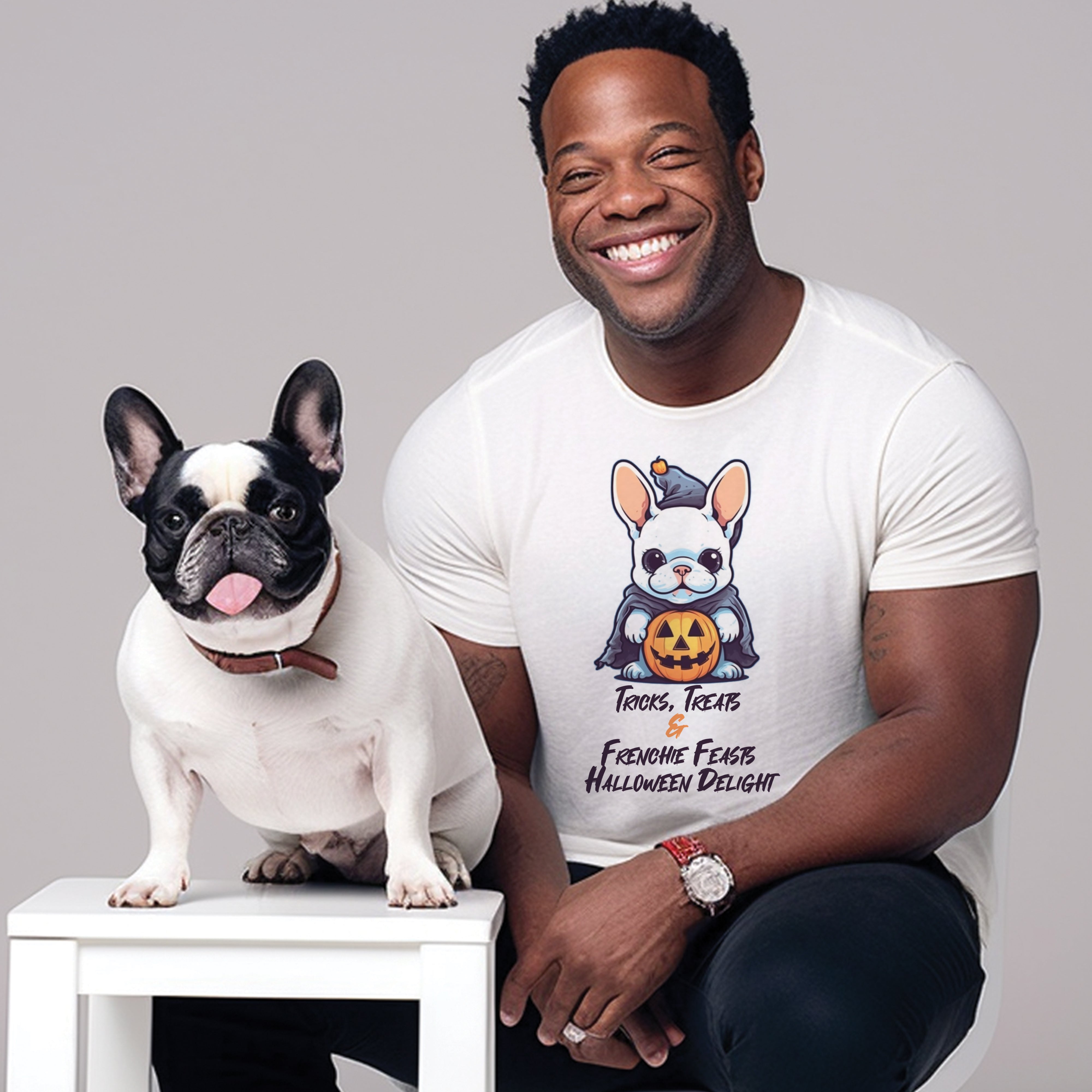 Frenchie's Midnight Howls - Unisex T-Shirt for Everyday Wear-fadou