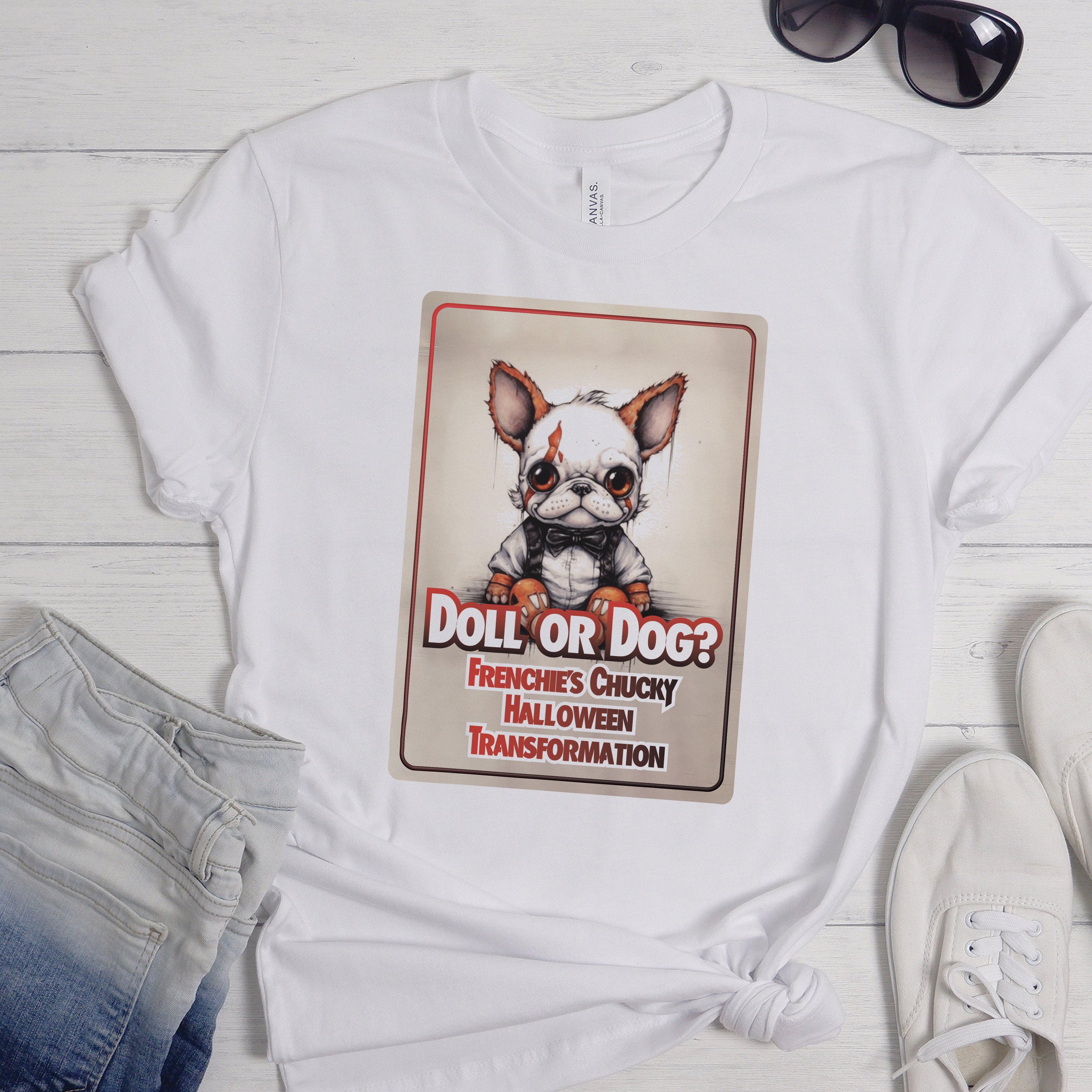 Frenchie X Chucky - Unisex T-Shirt for Dog Lovers and Owners-fadou