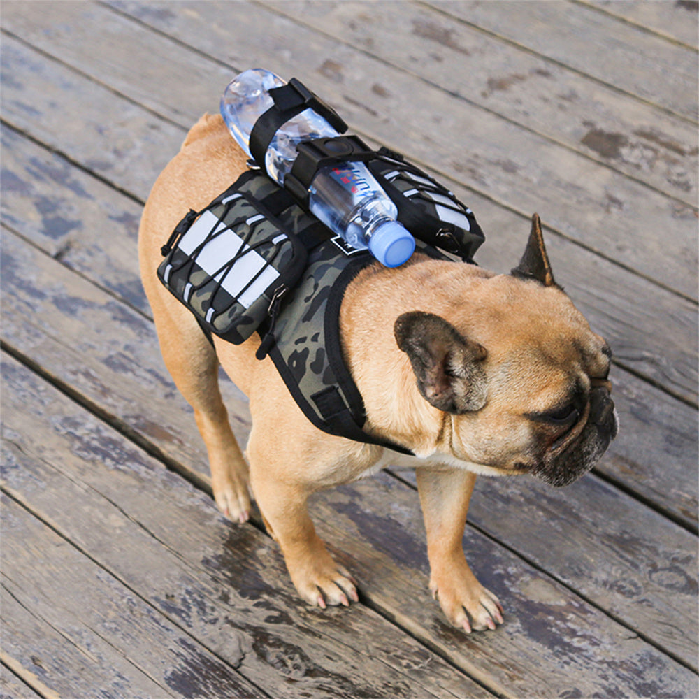 French Bulldog Camouflage Travel Daypack for Everyday Wear-fadou