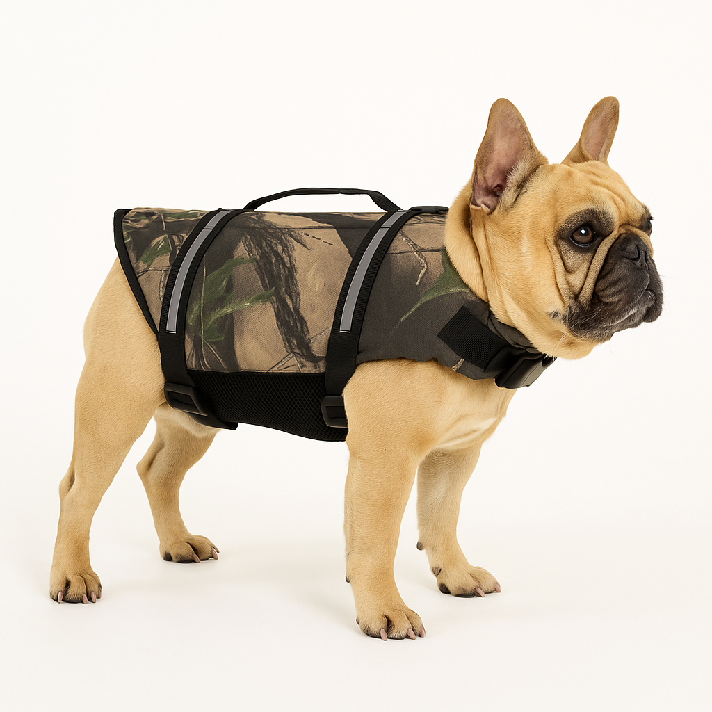 French Bulldog Adjustable Winter Jacket for Brachycephalic Dogs-fadou