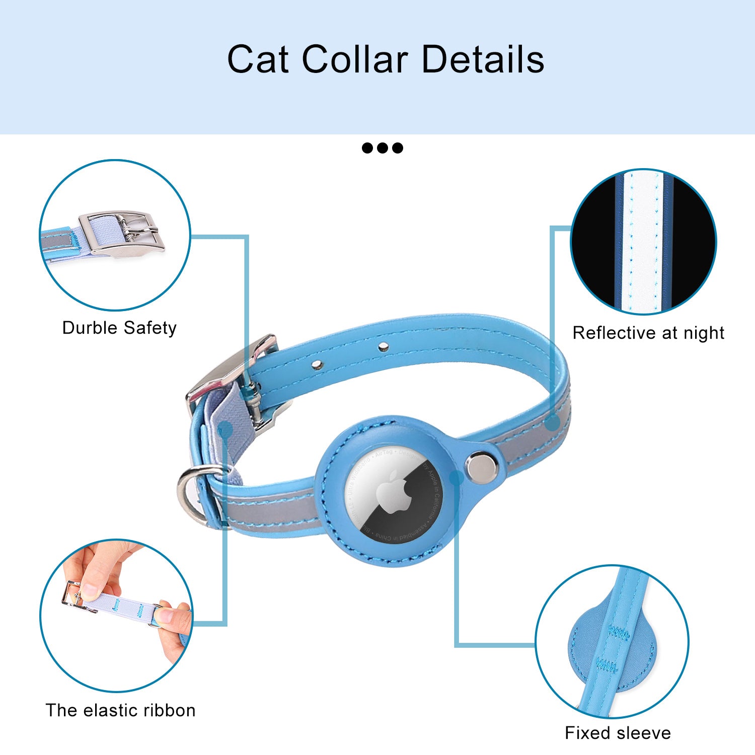 French Bulldog Reflective Dog Collar for Travel Comfort-fadou