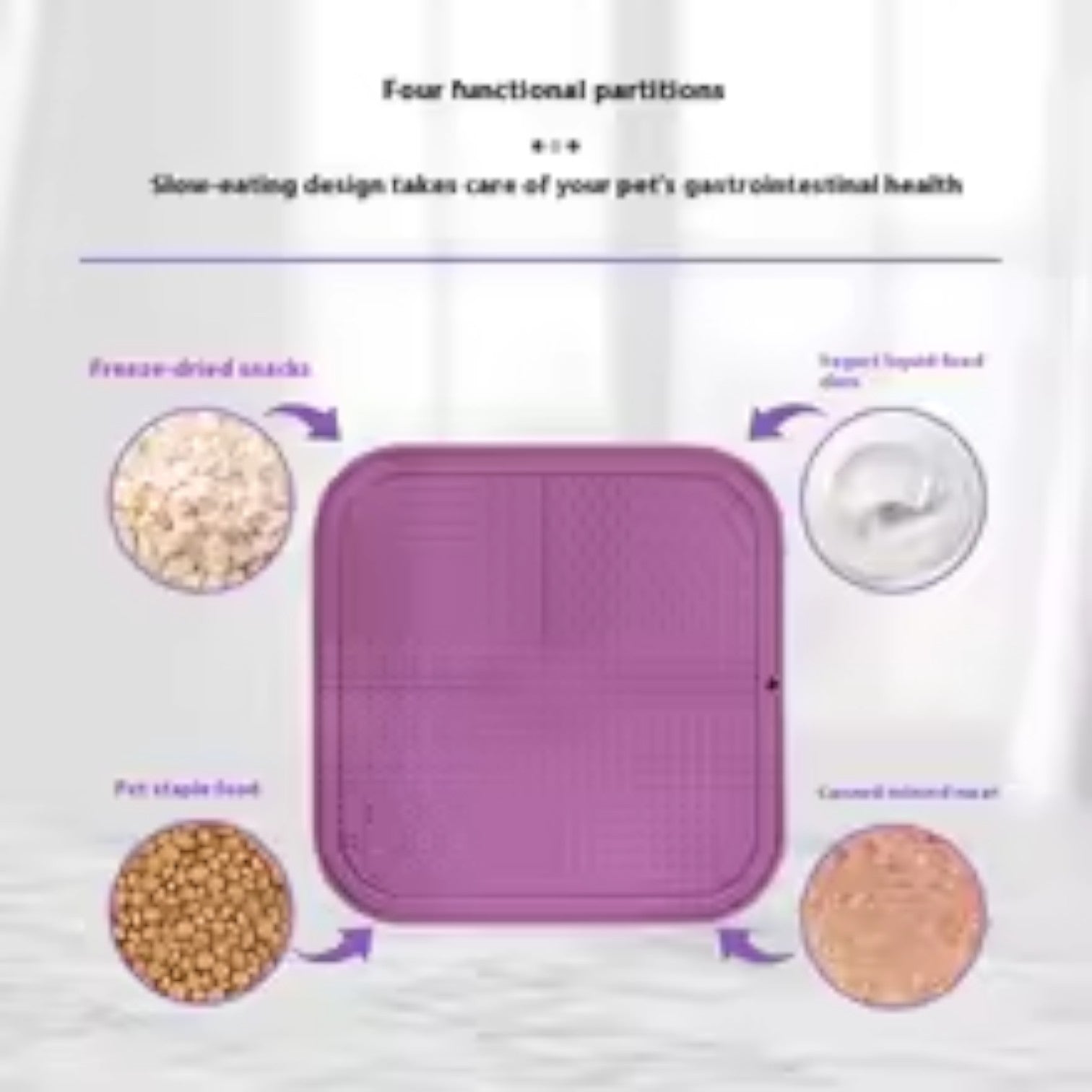 Silicone Slow Feeder Slow Feeder for Brachycephalic Dogs-fadou