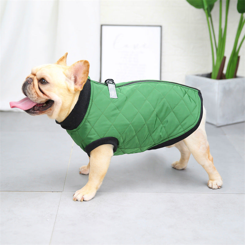 Quilted French Bulldog Dog Harness for Flat-Face Breeds-fadou