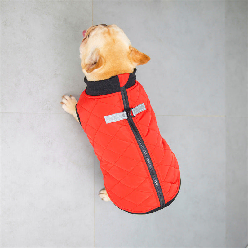 Quilted French Bulldog Dog Harness for Flat-Face Breeds-fadou