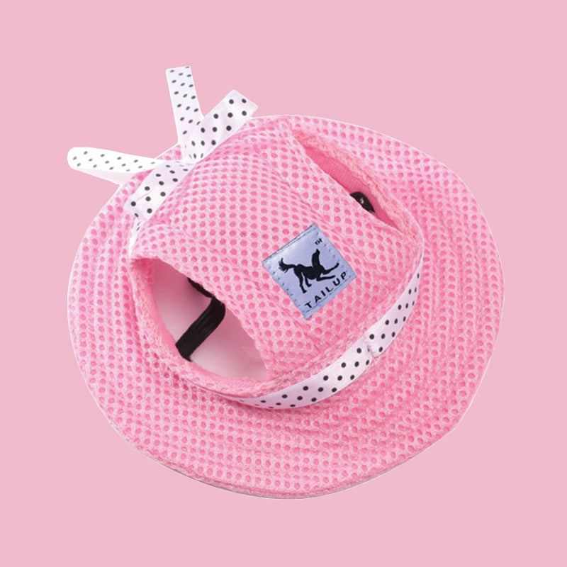Sun-Savvy Frenchie Grooming Dress up Hat: a for Dog Lovers and Owners-fadou