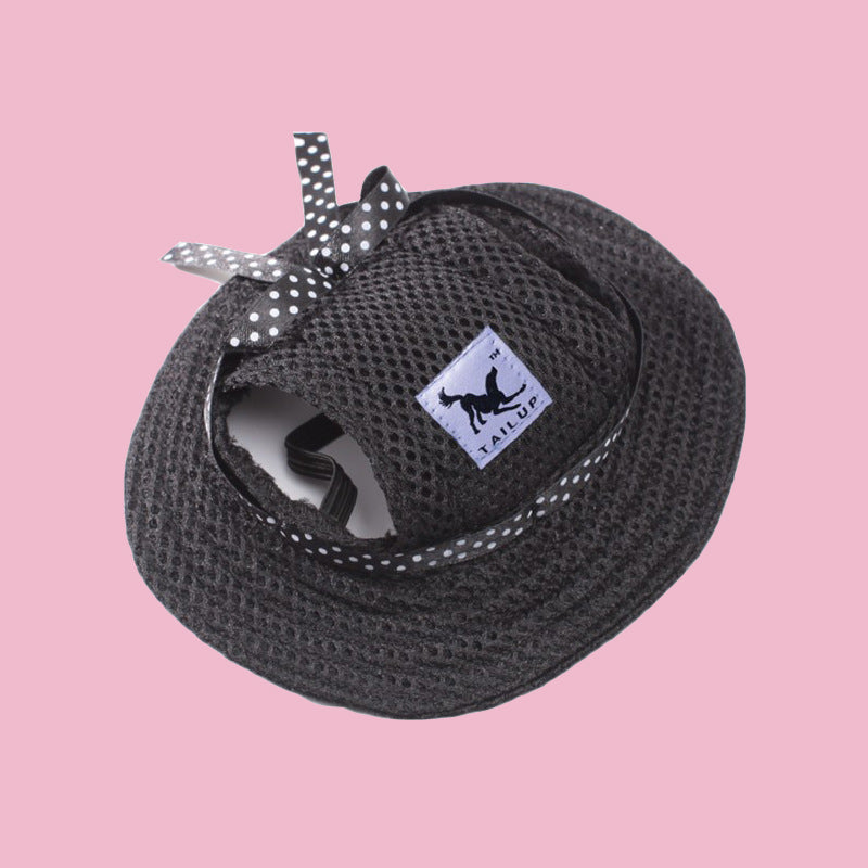 Sun-Savvy Frenchie Grooming Dress up Hat: a for Dog Lovers and Owners-fadou