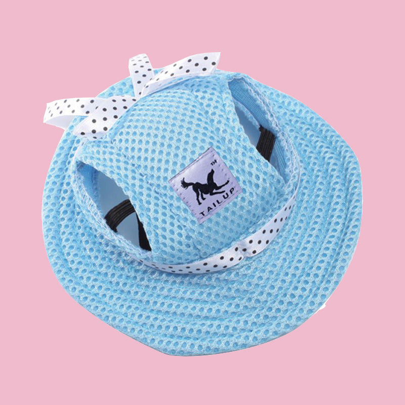Sun-Savvy Frenchie Grooming Dress up Hat: a for Dog Lovers and Owners-fadou