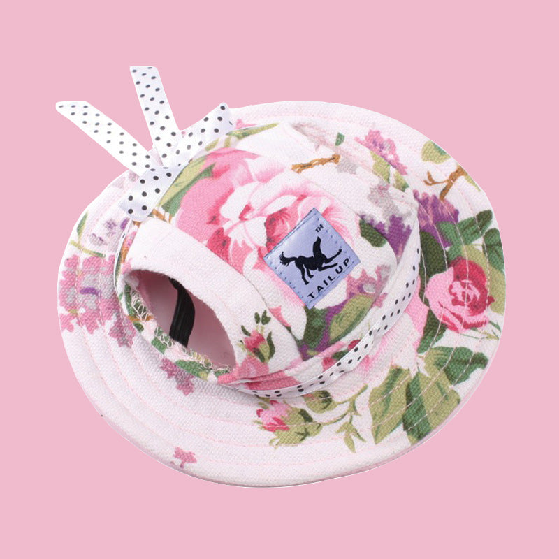Sun-Savvy Frenchie Grooming Dress up Hat: a for Dog Lovers and Owners-fadou