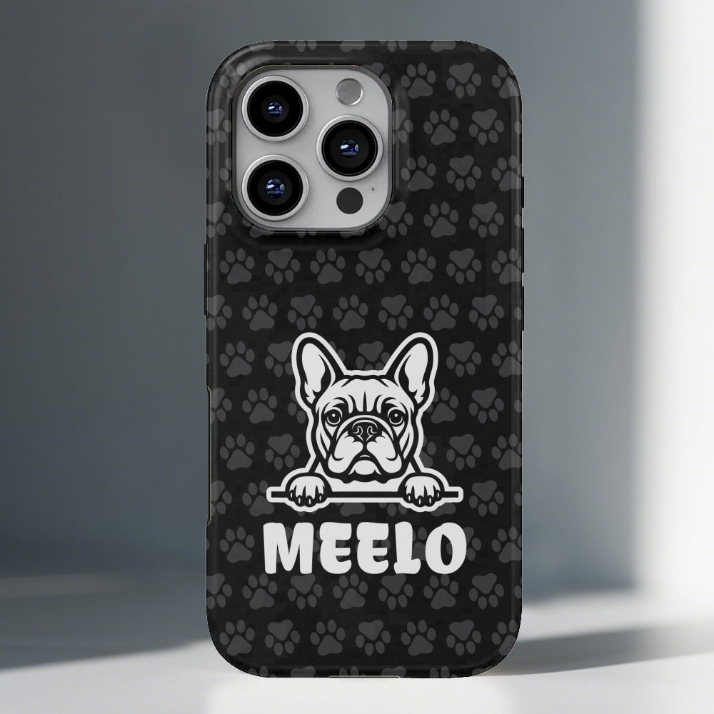 Frenchie Personalized Iphone Cover for Frenchie Enthusiasts-fadou