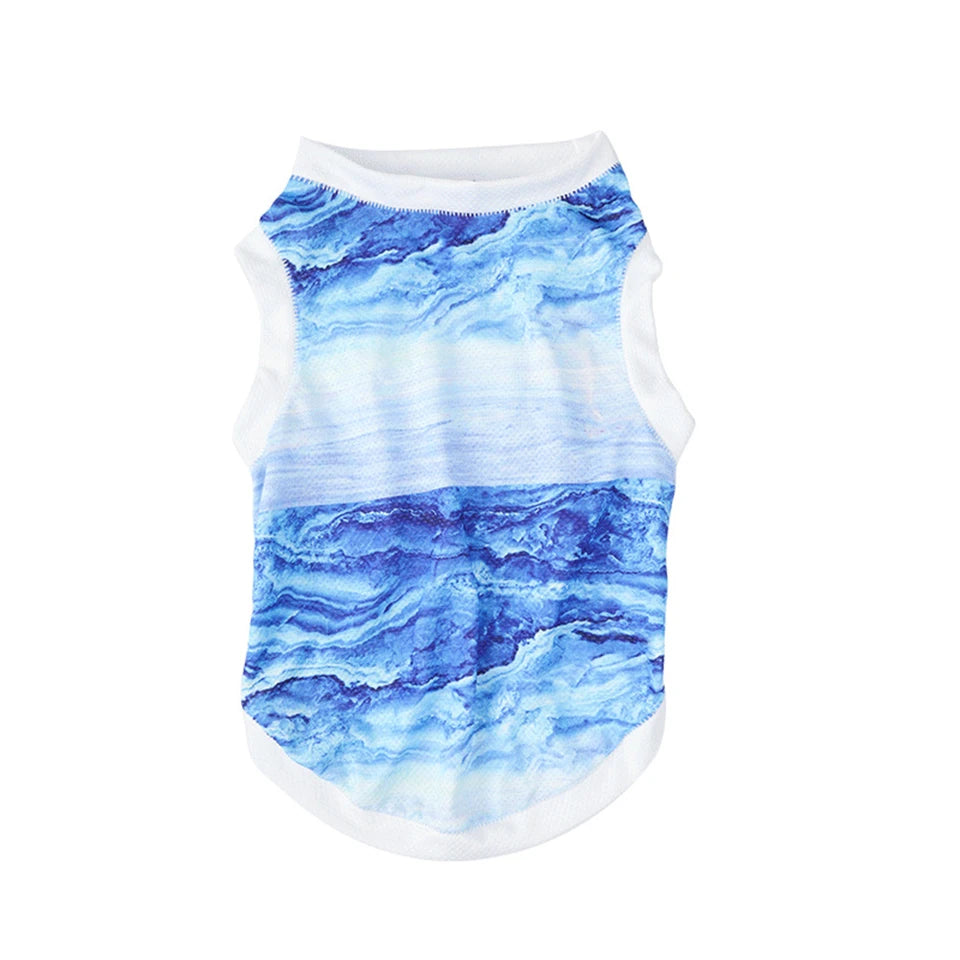 FrostyPet Frenchie Summer Cooling Vest for Dog Park Days-fadou