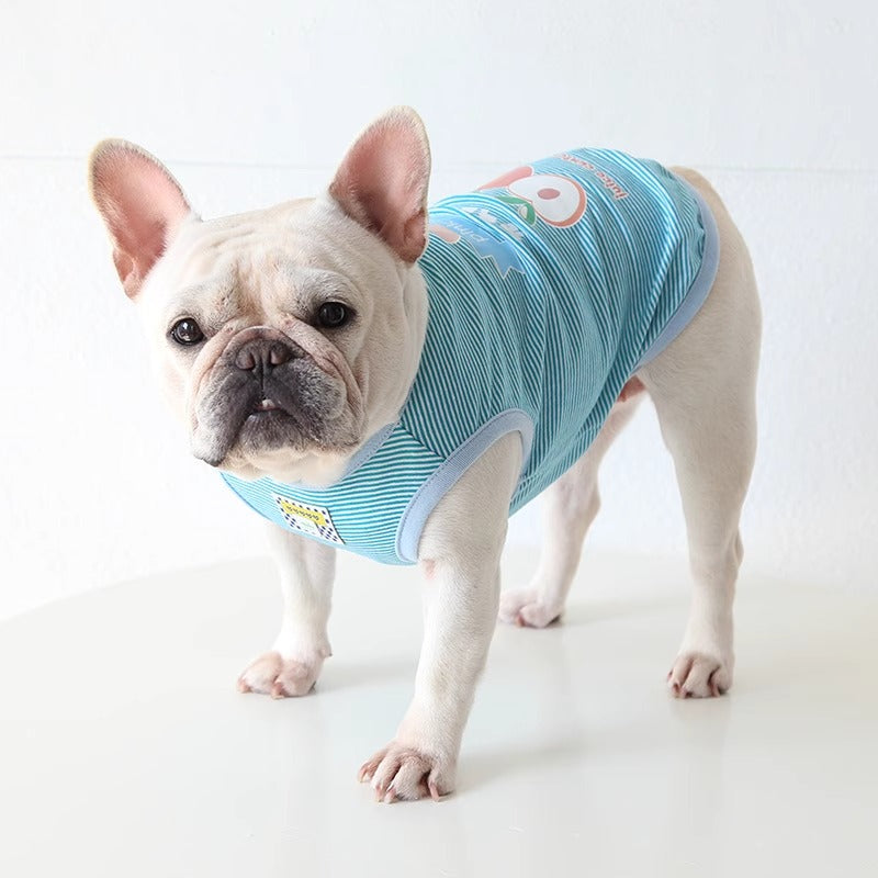 French Bulldog Breathable Graphic Tee for Everyday Wear-fadou