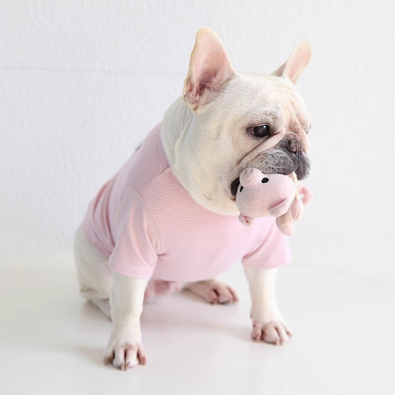French Bulldog Breathable Graphic Tee for Everyday Wear-fadou