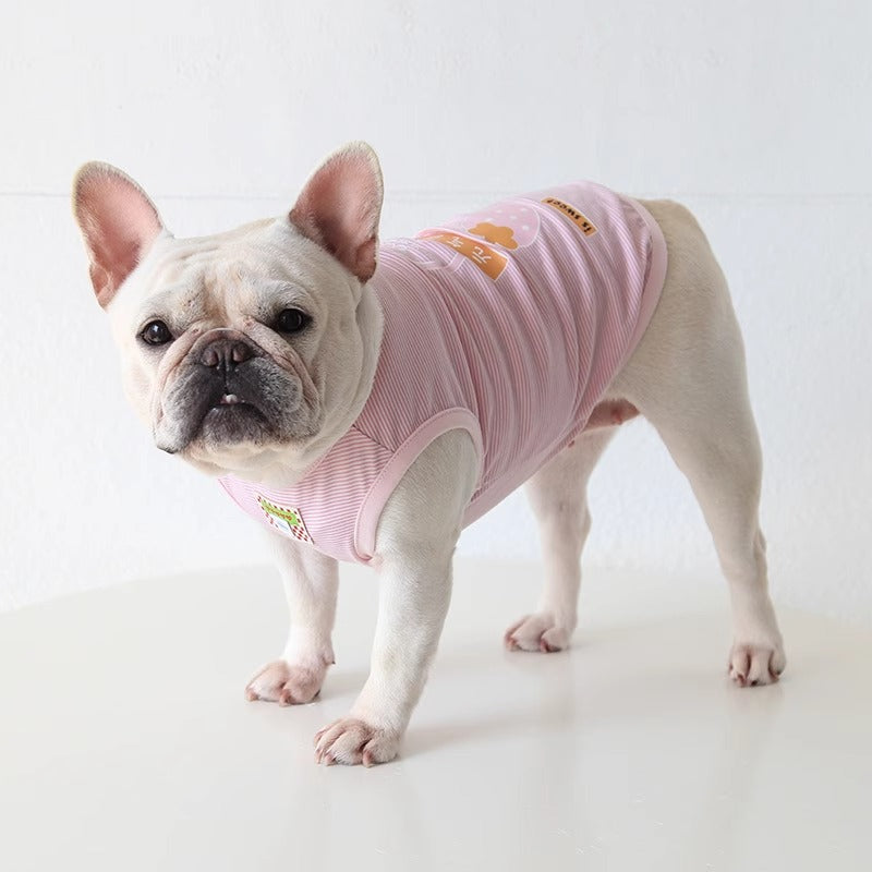 French Bulldog Breathable Graphic Tee for Everyday Wear-fadou