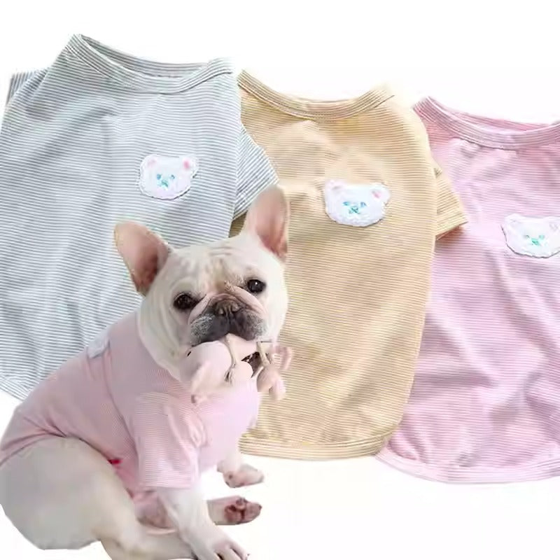 French Bulldog Breathable Graphic Tee for Everyday Wear-fadou