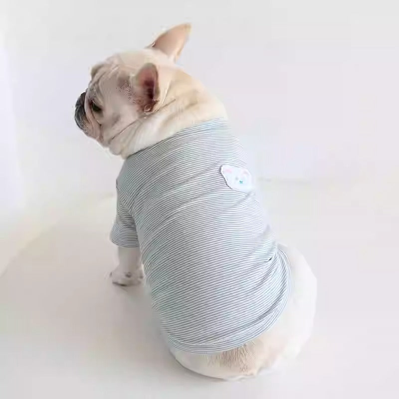 French Bulldog Breathable Graphic Tee for Everyday Wear-fadou