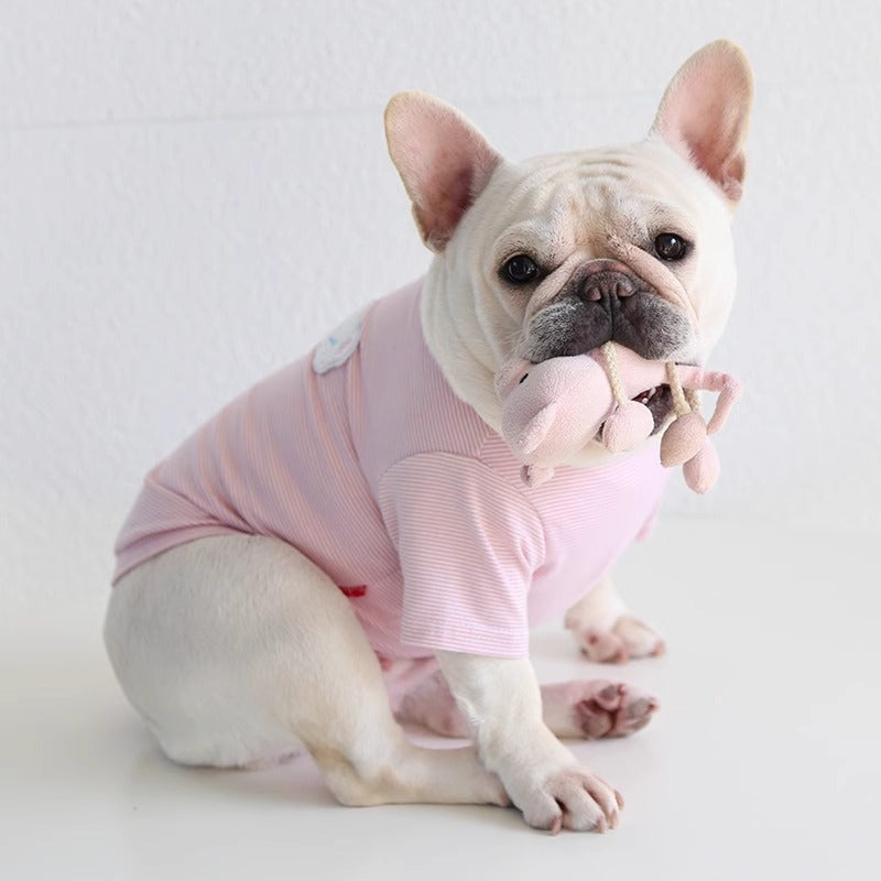 French Bulldog Breathable Graphic Tee for Everyday Wear-fadou