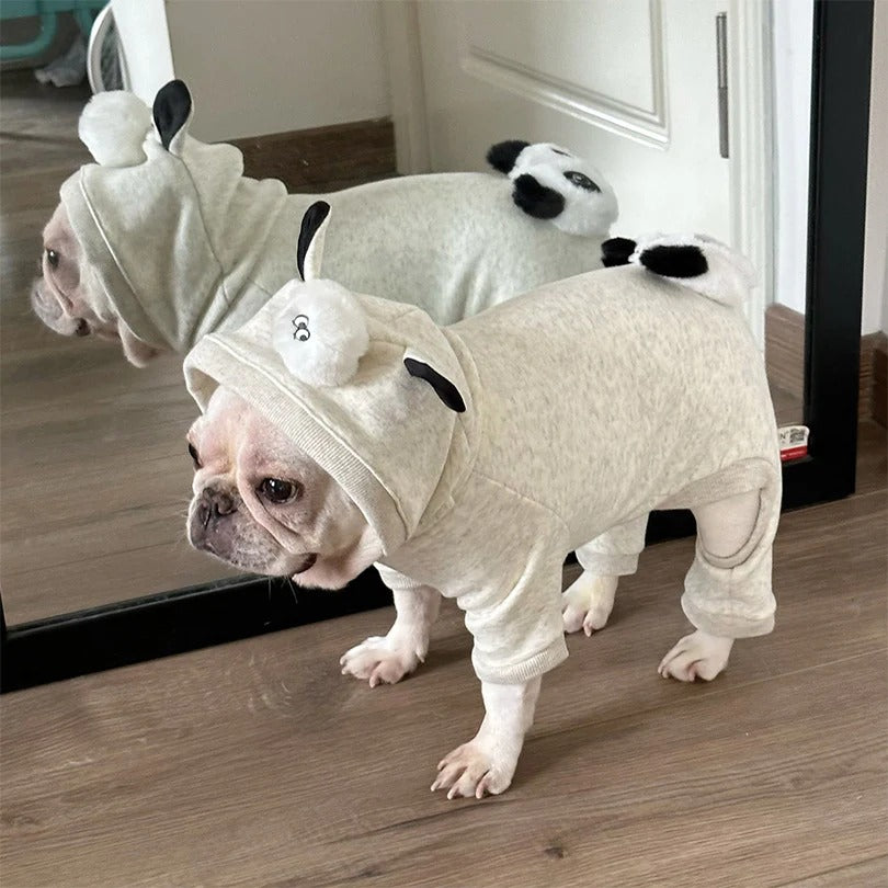 French Bulldog Cute Fleece Hoodie for Brachycephalic Dogs-fadou