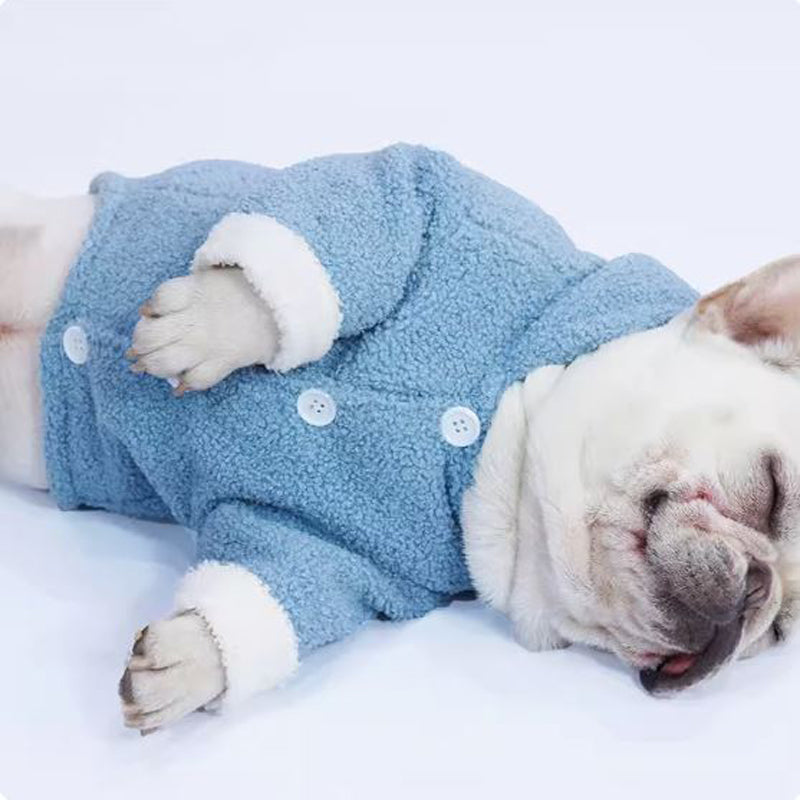 French Bulldog Plush Dog Mom Hoodie for Frenchie Enthusiasts-fadou