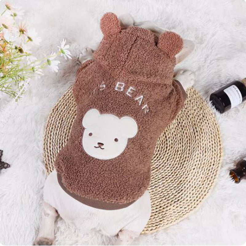 French Bulldog Plush Dog Mom Hoodie for Frenchie Enthusiasts-fadou