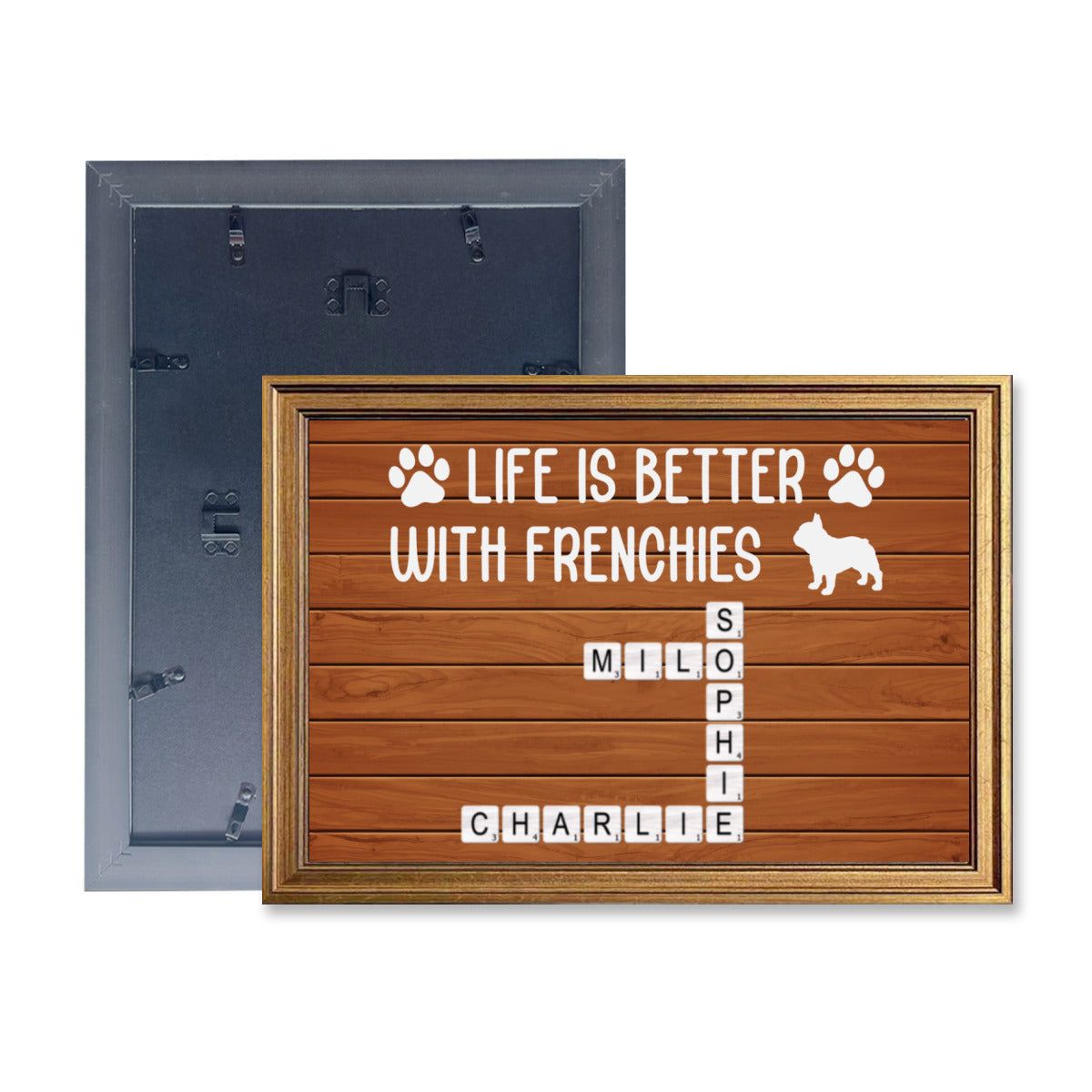 Frenchie Personalized Framed Poster for Frenchie Enthusiasts-fadou