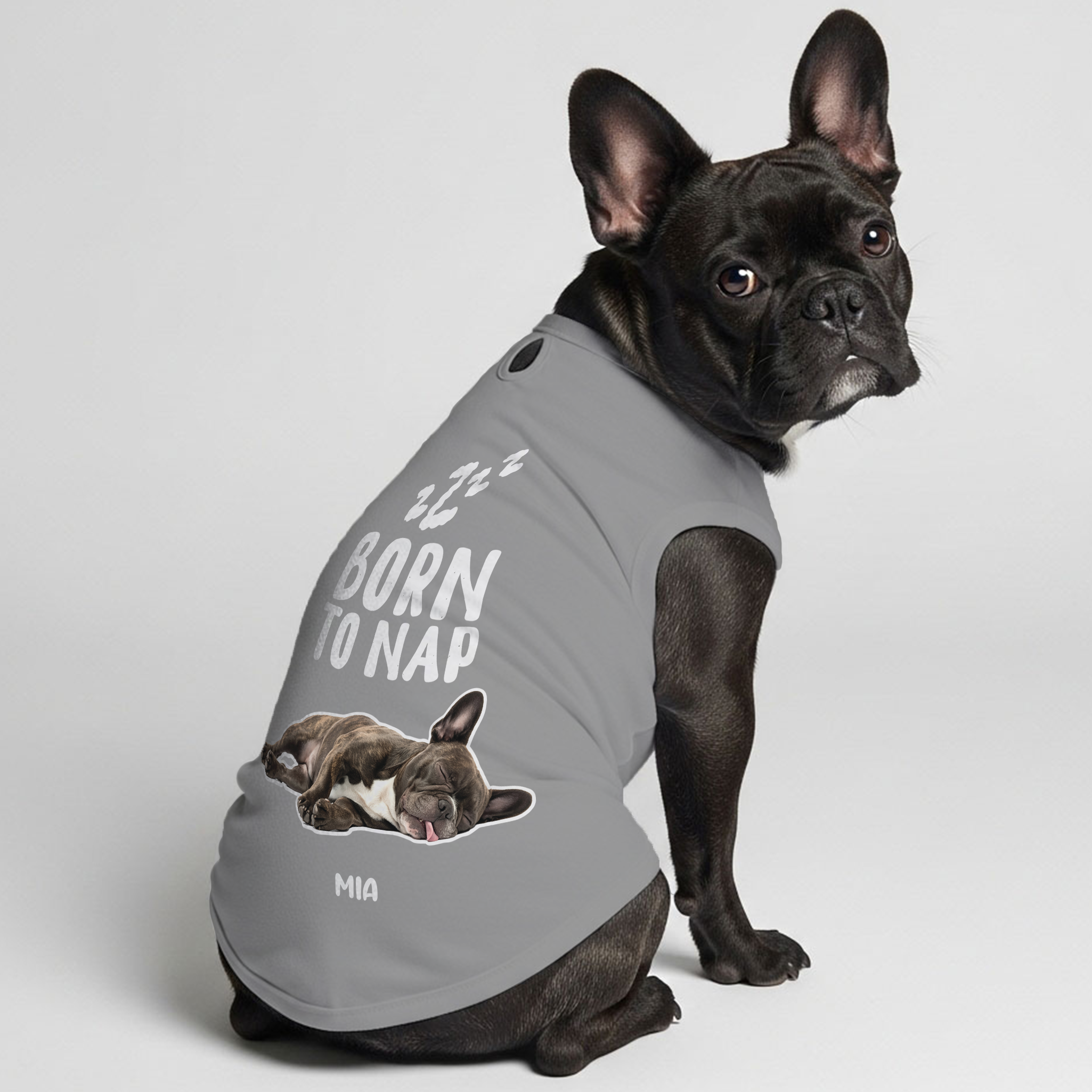 French Bulldog Personalized Graphic Tee for Everyday Wear-fadou