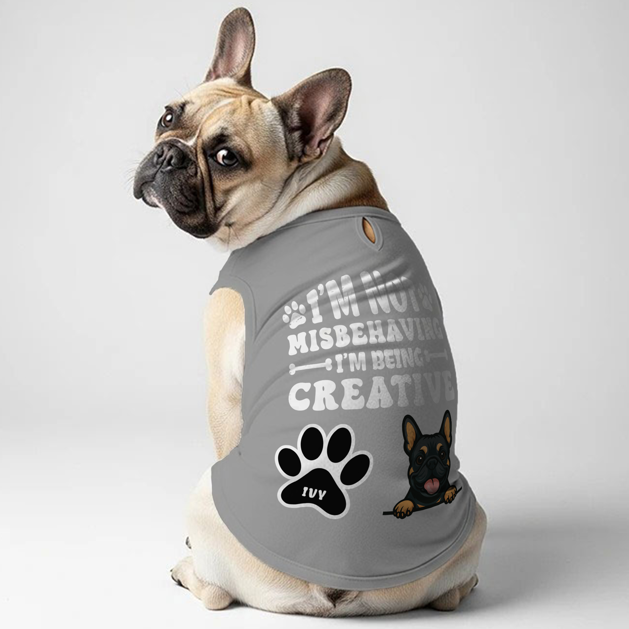Frenchie Personalized Dog Lover Tee for Frenchie Enthusiasts-fadou