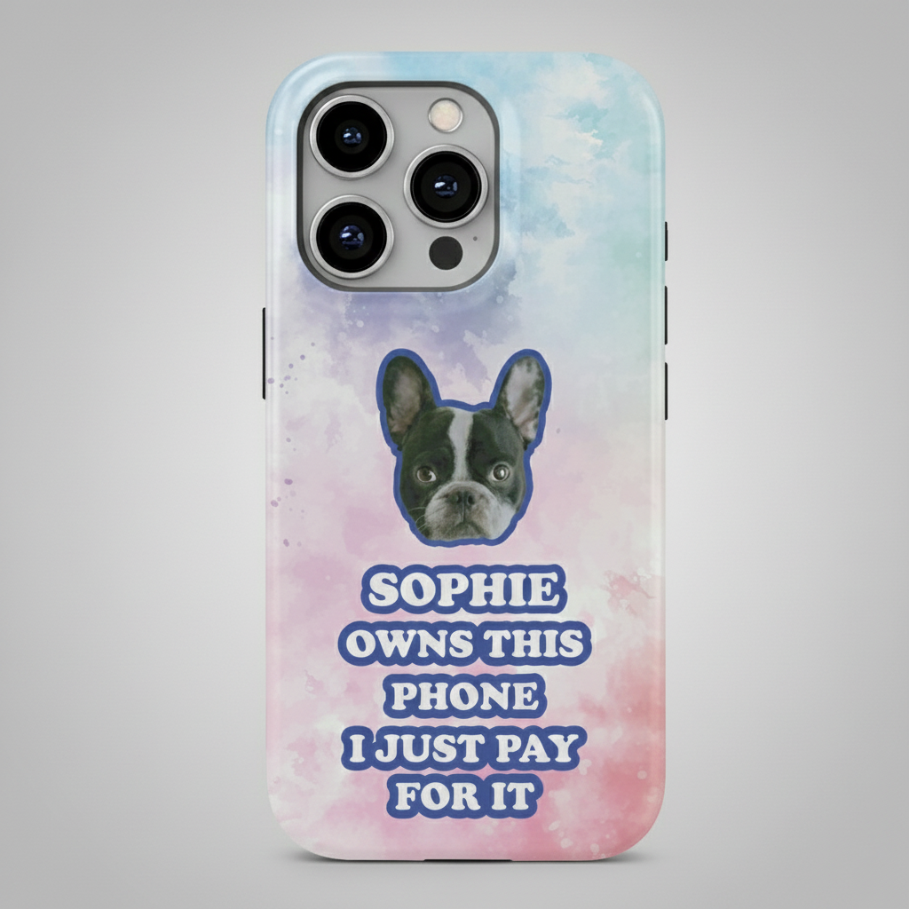Frenchie Personalized Slim Phone Shell for Dog Moms & Dads-fadou