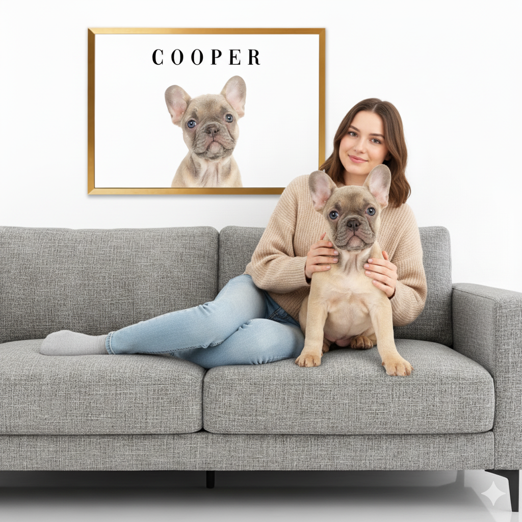French Bulldog Personalized Framed Poster for Dog Moms & Dads-fadou