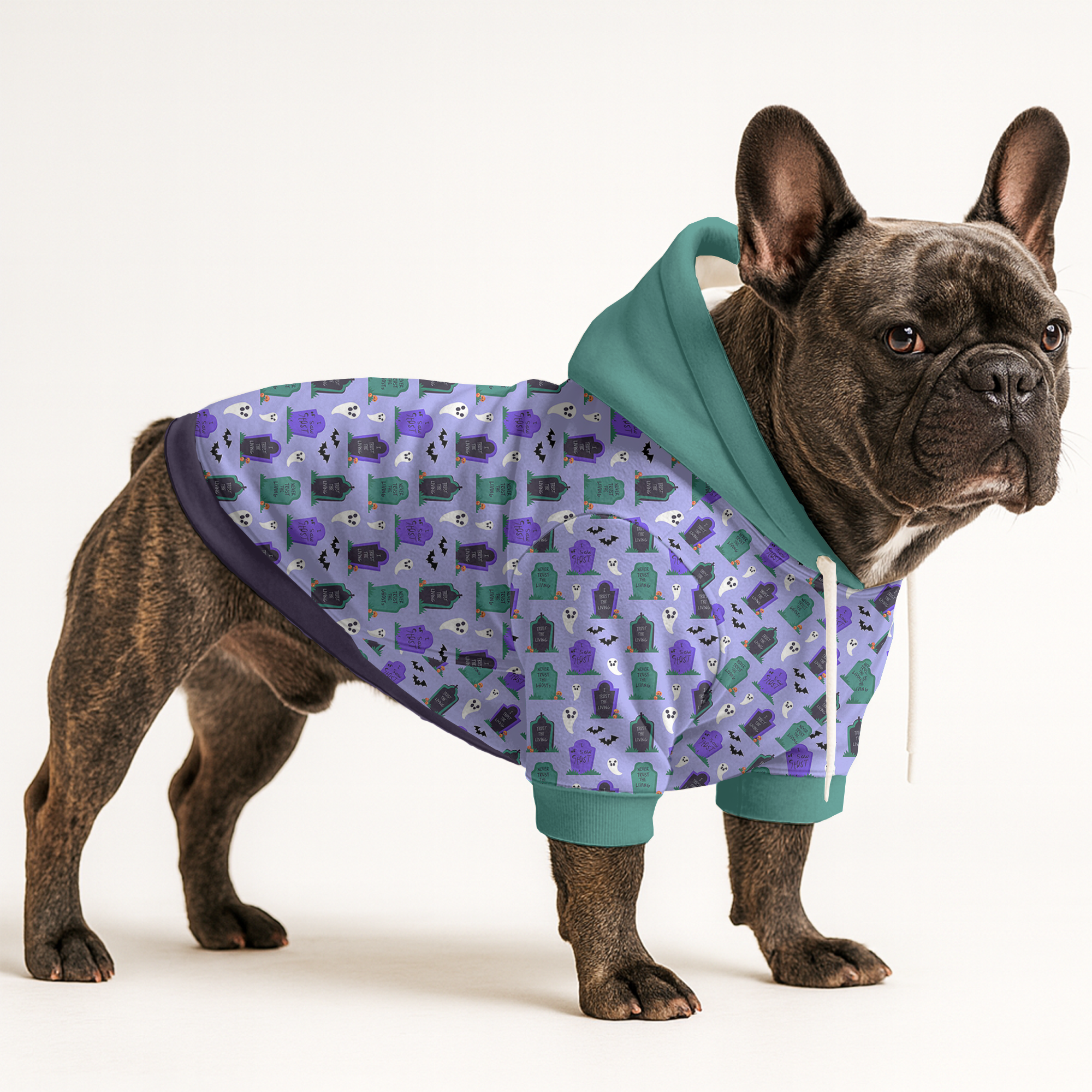 Ginger French Bulldog Pet Sweatshirt for Brachycephalic Dogs-fadou