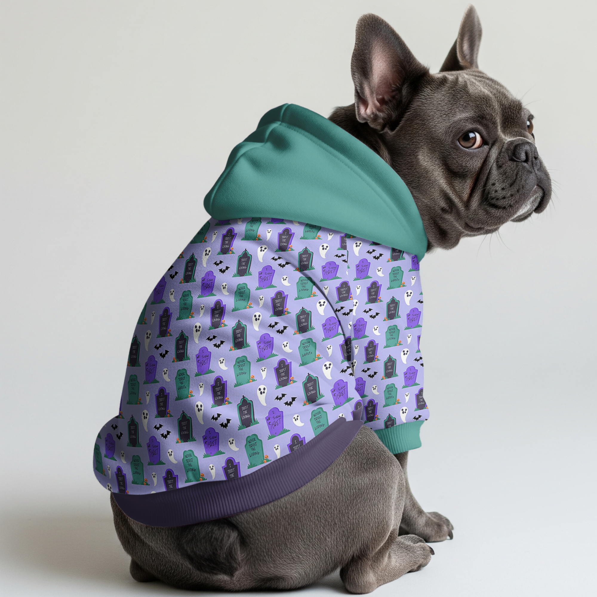 Ginger French Bulldog Pet Sweatshirt for Brachycephalic Dogs-fadou