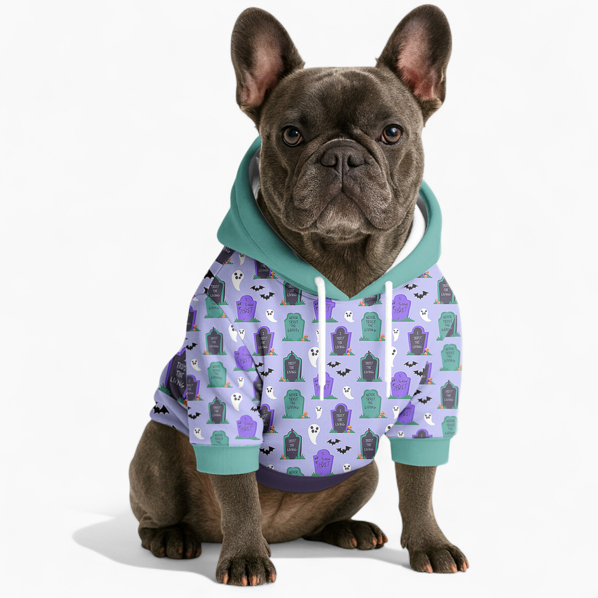 Ginger French Bulldog Pet Sweatshirt for Brachycephalic Dogs-fadou