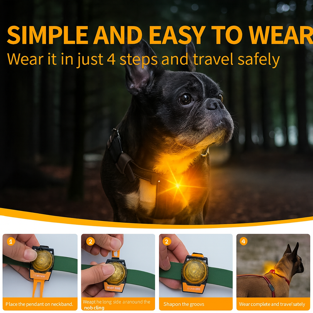 French Bulldog Rechargeable Neck Collar for Flat-Face Breeds-fadou
