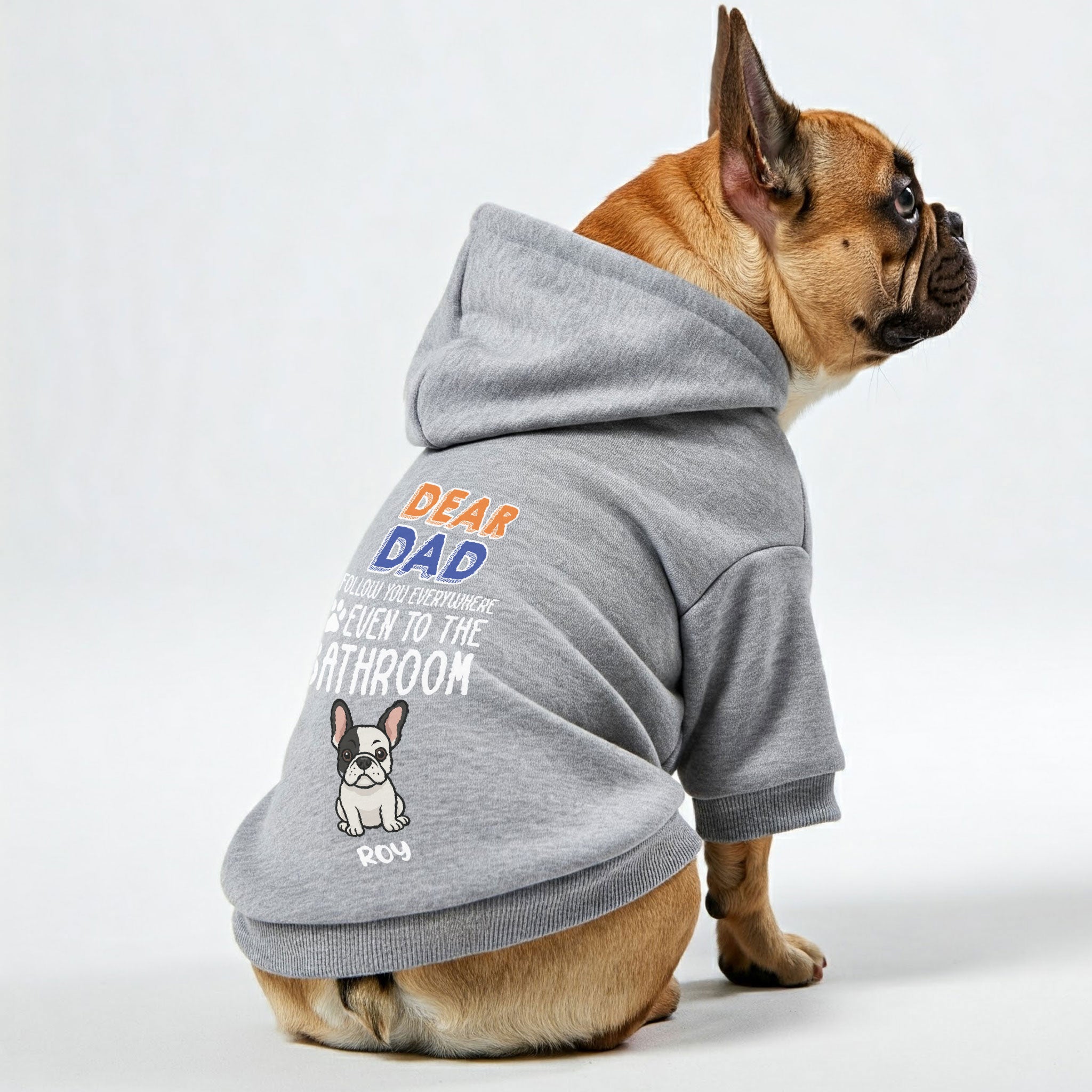 French Bulldog Personalized Pet Sweatshirt for Cozy Nights-fadou