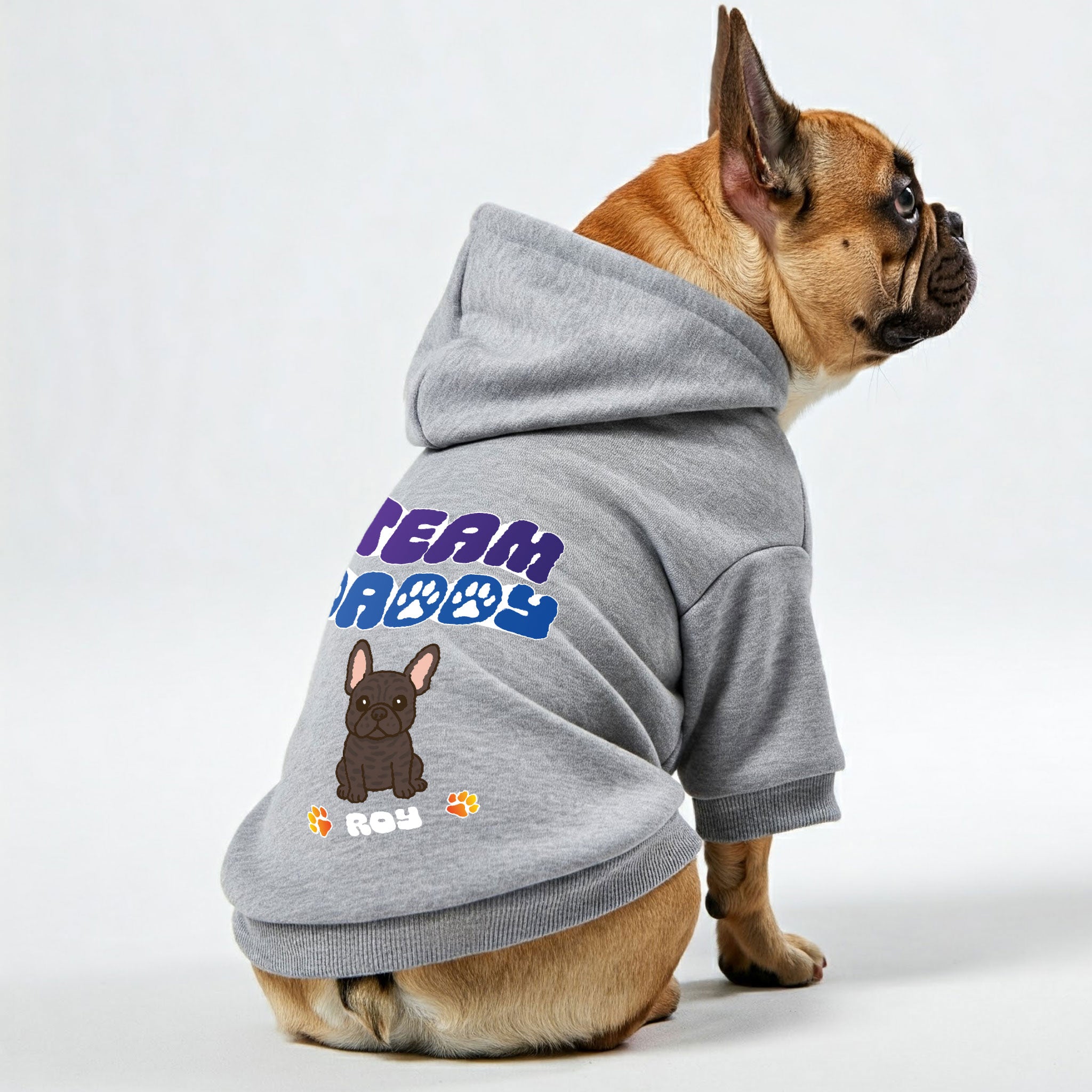 Team French Bulldog Cozy Hoodie for Brachycephalic Dogs-fadou