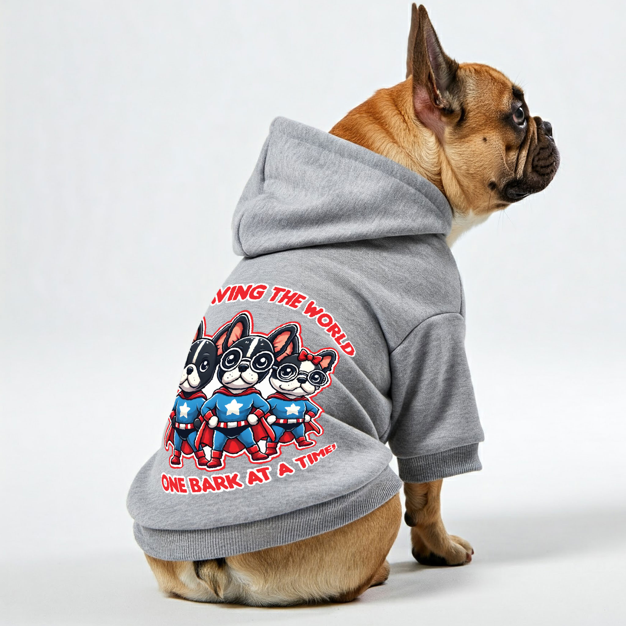 Saving French Bulldog Pet Sweatshirt for Travel Comfort-fadou