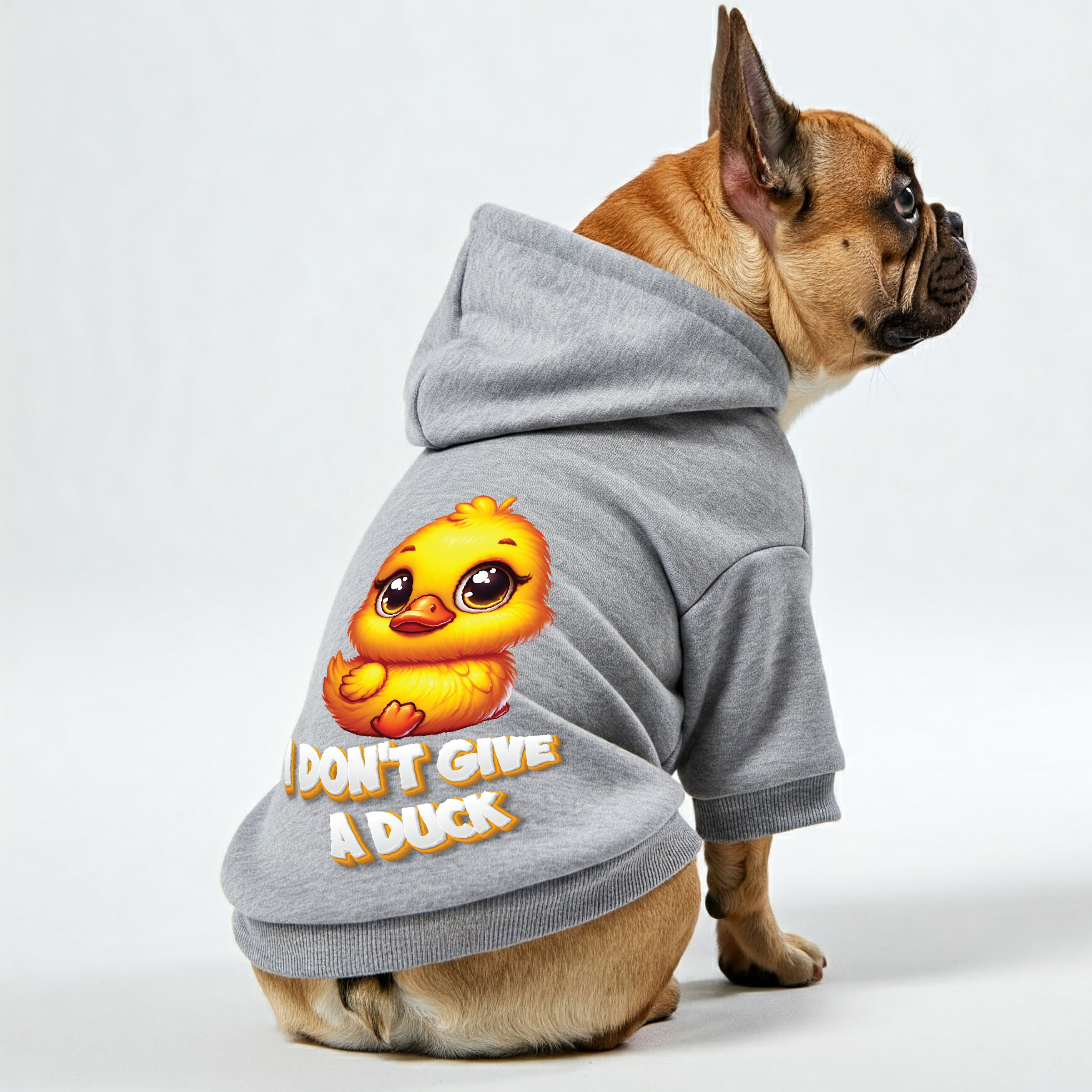 French Bulldog Premium Fleece Hoodie for Outdoor Adventures-fadou