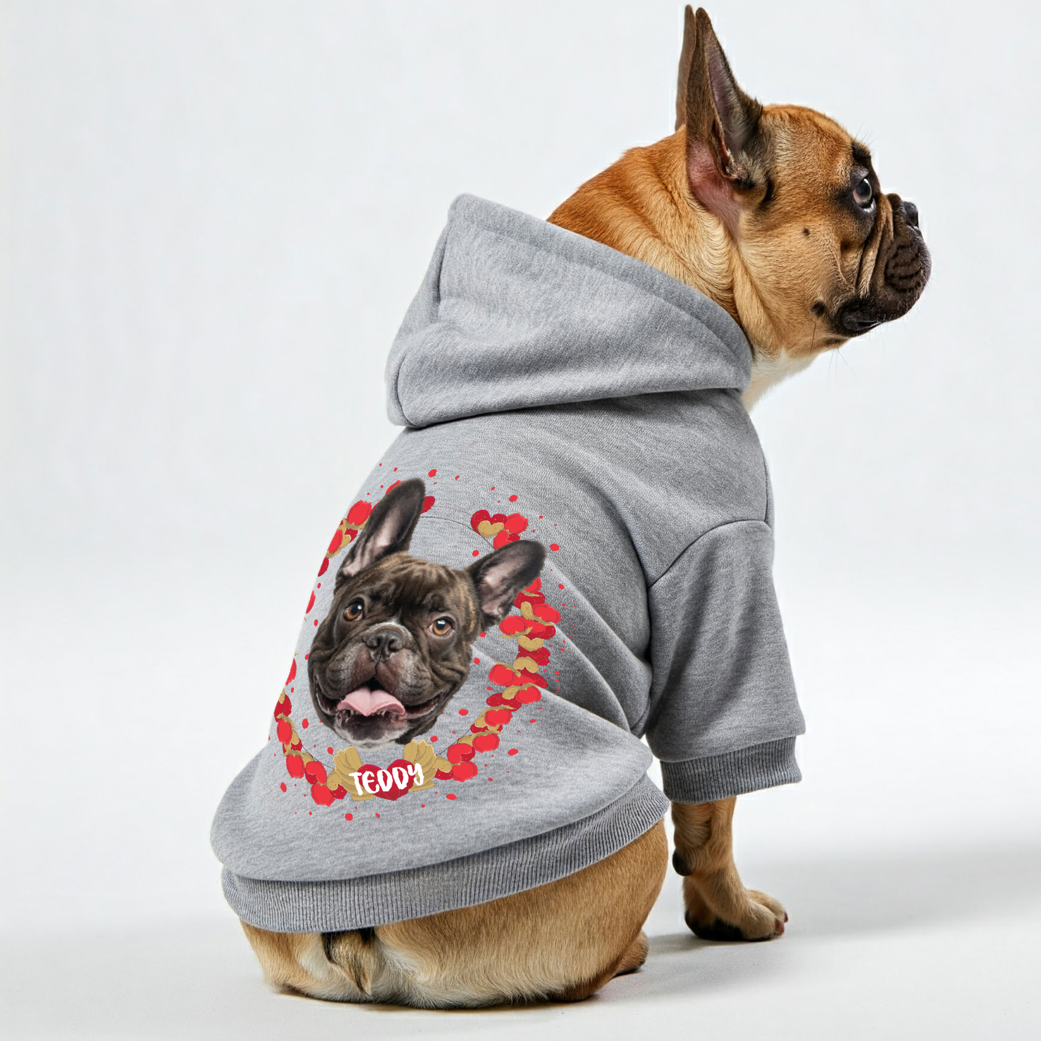French Bulldog Cozy Cotton Sweatshirt for Frenchie Fans-fadou
