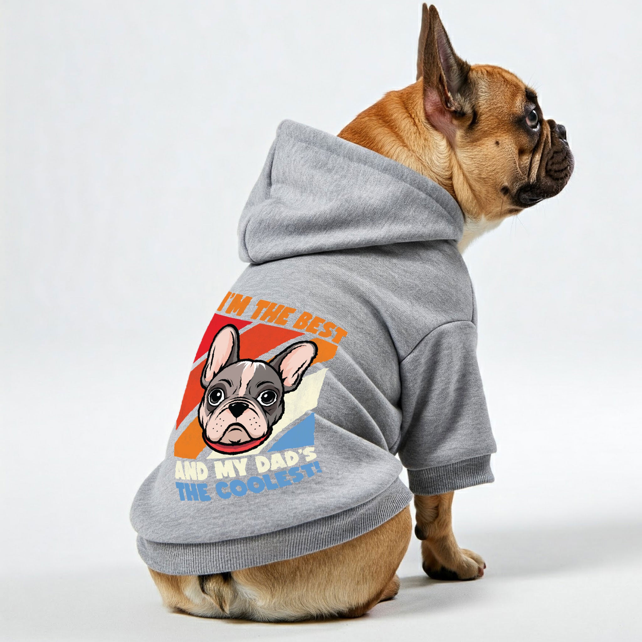 French Bulldog Cotton Dog Hoodie for Brachycephalic Dogs-fadou