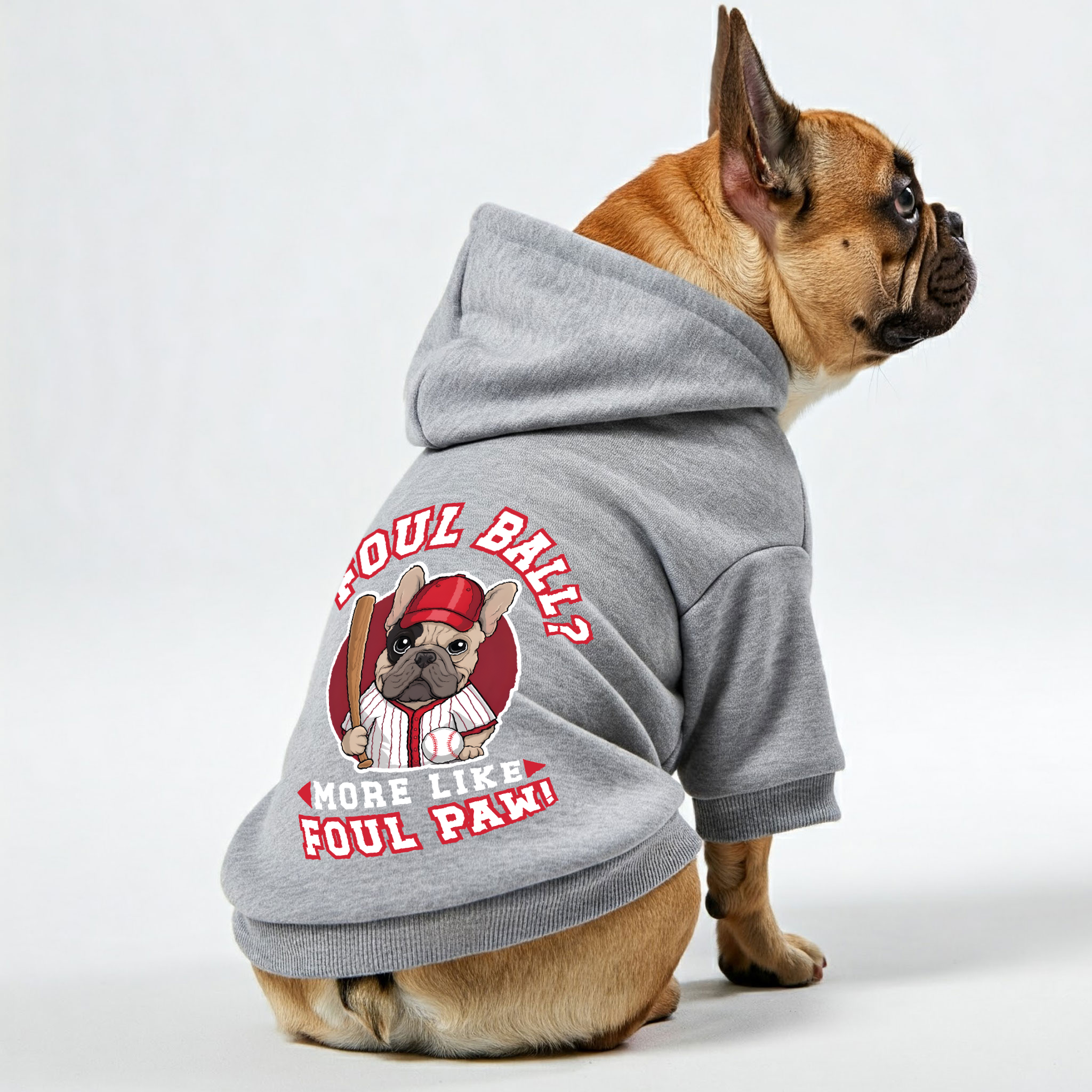 French Bulldog Personalized Dog Hoodie for Travel Comfort-fadou